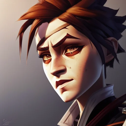 Arcane Style Loratraceroverwatchv101 Award Winning Painting...