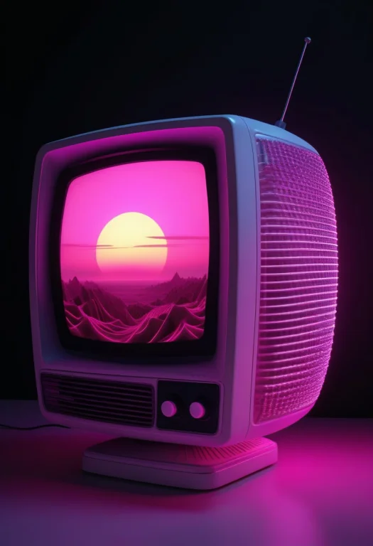 8k, Raw Digital Photo, An Old Crt Television Completely Tran...