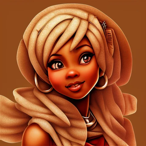African Anime Black-waifu Musume Fanart, Natural 4c Afro Hai... — Stable Diffusion AI Prompt: african anime black-waifu musume fanart, natural 4c afro hair