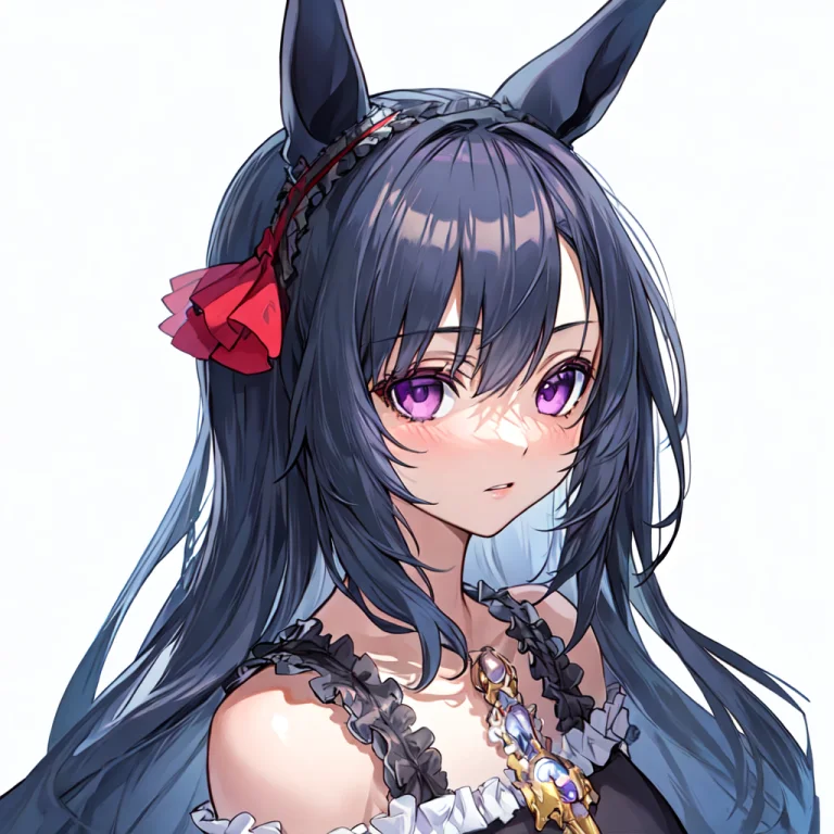 Masterpiece, Best Quality,1girl,horse Ears,purple Eyes, Port...
