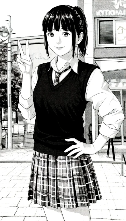 Loratknbwtyotsumotoryoukaanima004, Monochrome ,greyscale,scr...