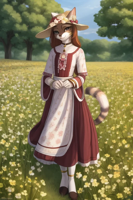 Published In E621, Safe, Anthro, Cat, Female, Traditional Ou...