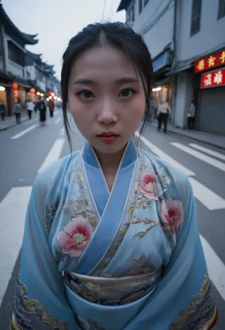 Wide Angle Photography,, Lorametroplex-streets0.0, Street Ci... — SDXL AI Prompt: wide angle photography,, , street city,photography shot at blue hour", chinese c...