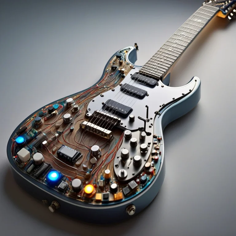 An Electric Guitar Built Completely From Dense Circuitry, Gu...