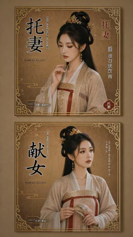 请将画面中两本杂志封面上的文字分别改为“托妻”与“献女” — Stable Diffusion AI Prompt: 请将画面中两本杂志封面上的文字分别改为“托妻”与“献女”