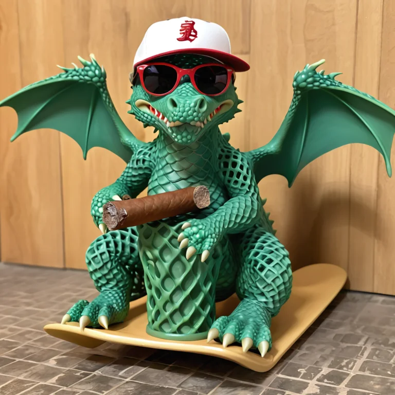 Gyroid, Lattice Structure1.1, Green Dragon1.1, Wearing Sungl...