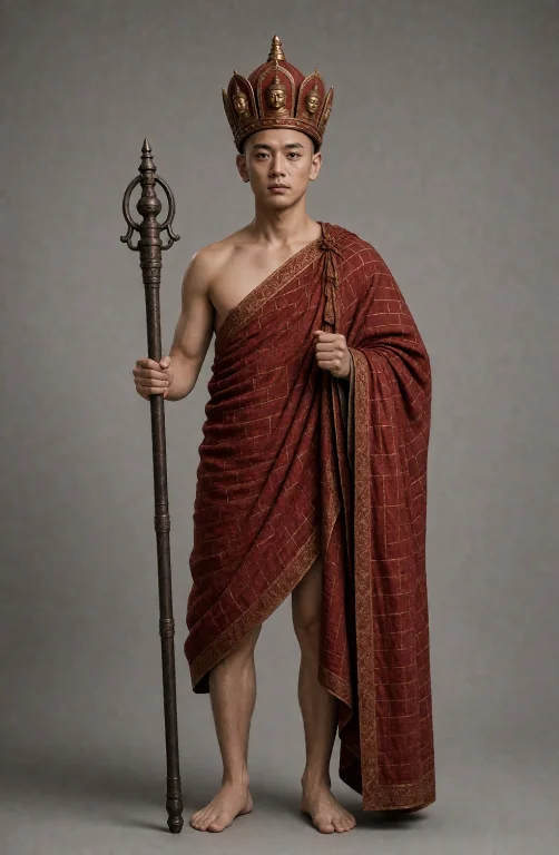 Solo, Red Jiasha, Holding, Robe, Standing, Red Hat, Tangseng...