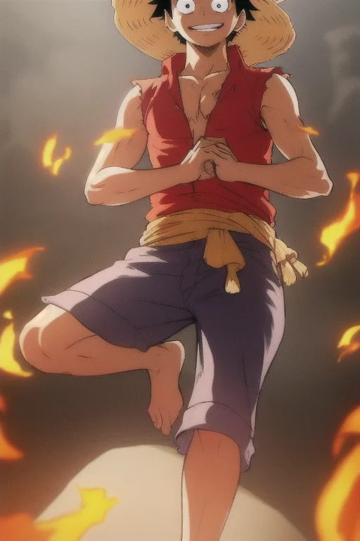 1boy, Wanostyle, Monkey D Luffy, Smiling, Straw Hat, Masterp...