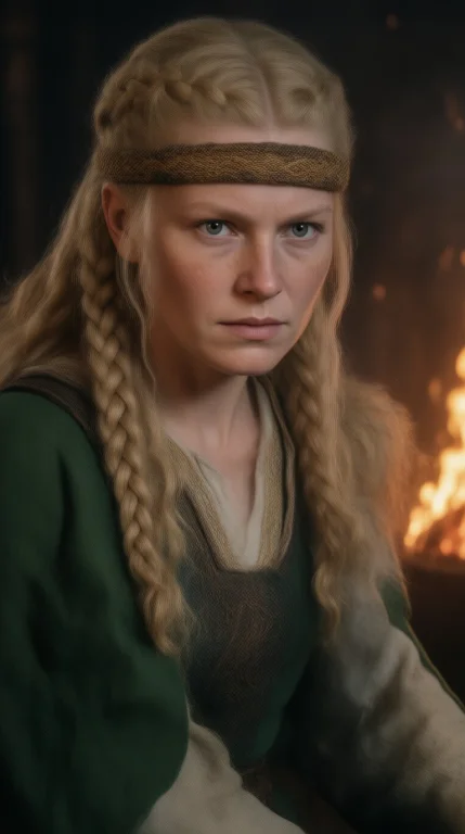 Svaseid, An Ultra-detailed Cinematic Close-up Portrait Facin...