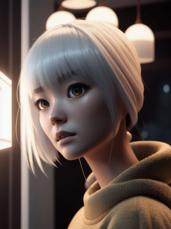 Electronik Robot And Ofice, Unreal Engine, Cozy Indoor Light...
