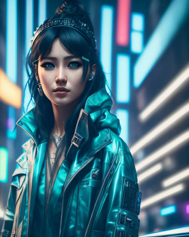 Extremely Detailed Portrait Of Cyberpunk Random Character, E...