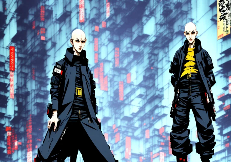 Kanji, Realistic Cyberpunk Hacker Man Kanv6, Wearing A Cyber...