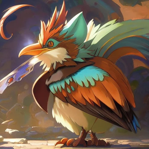 Portrait Of A Effeff9 Creature Roadrunner, Artstation, Conce...