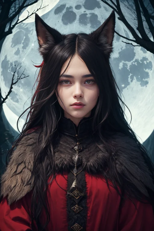 Best Quality, Ultra-detailed, Illustration, 1girl, Black Lon...