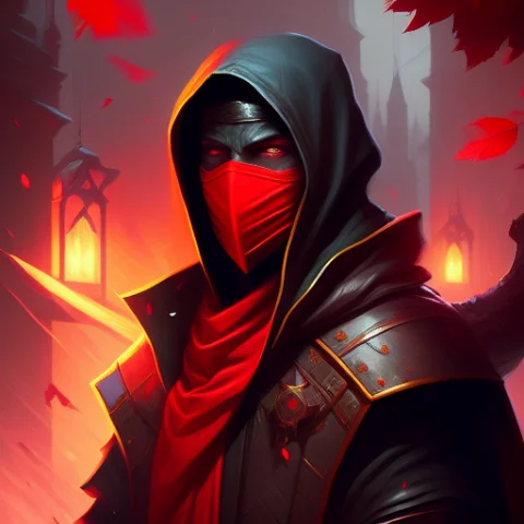 A Portrait Digital Illustration Of Male Rogue, Wearing Cloak... — Stable Diffusion AI Prompt: a portrait digital illustration of male rogue, wearing cloak, wearing face cover...