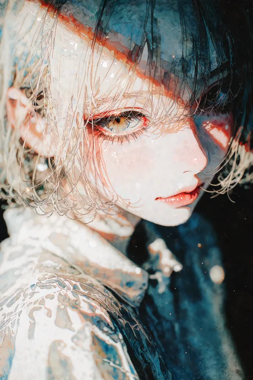 A Watercolor Anime Illustration Of Nijisis, Zidiusart Rende...