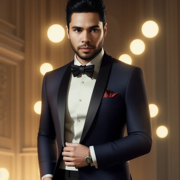 Close Portrait Of Elegant Zenke2 Person In Tailored Suit- Fu...