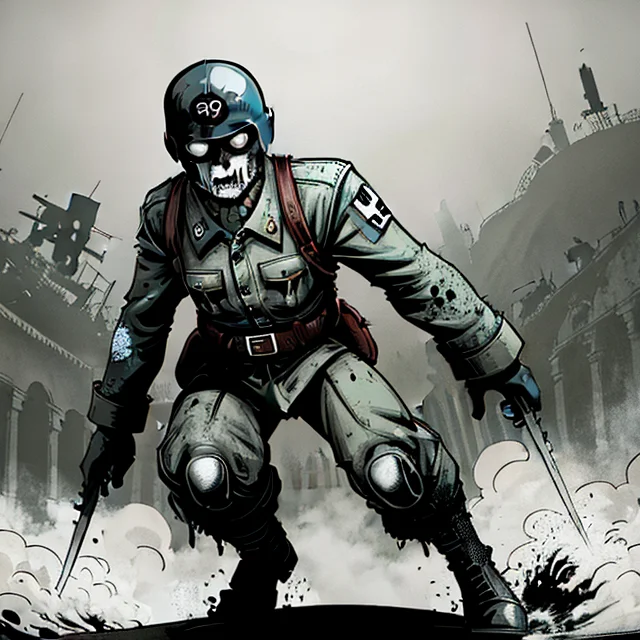 World War Ii, Nazi Zombie, German Helmet, High Quality, Full...