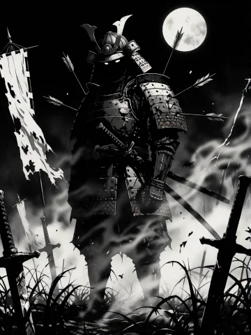 A Black And White Digital Illustration In A Gothic Surreal S... — Stable Diffusion AI Prompt: a black and white digital illustration in a gothic surreal style. The translucen...