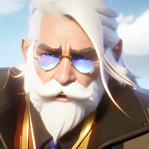 Arcane Style, Scruffy Old Man , 3d, 3d Art, 4k, 8 K Artistic...