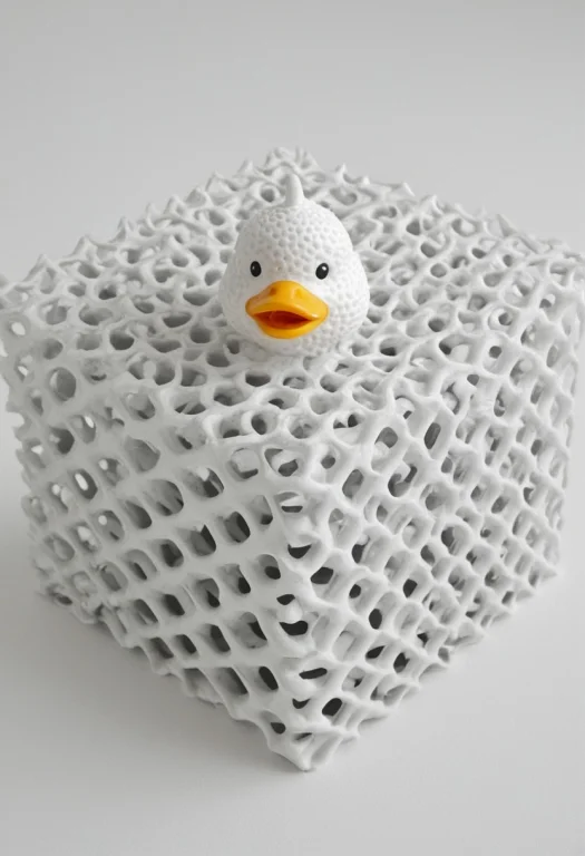Gyroid, Gyroid Structure, A Smug Rubber Duck Commanding A Ma...