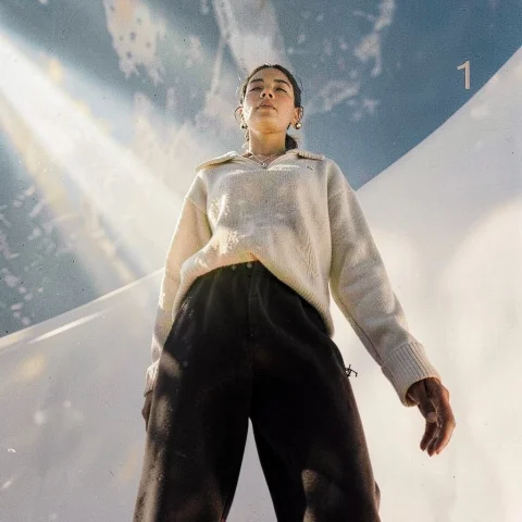 A Monochrome Outfit Against A Seamless White Sweep, Volumetr... — Stable Diffusion AI Prompt: a monochrome outfit against a seamless white sweep, volumetric god rays, worms e...