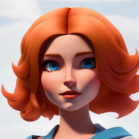 Clonewars Style Cute Redhead Woman With Freckles And Short H... — Stable Diffusion AI Prompt: CLONEWARS STYLE cute redhead woman with freckles and short hair , 3D, 3d art, 4k...