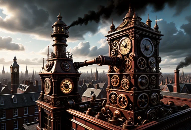 Intricate Victorian Steampunk Automaton, Entirely Constructe...