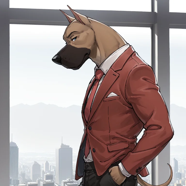 Masterpiece, Highly Detailed, D3nezh, 1boy, Solo, Furry Male...