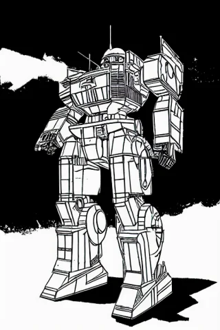 Mechbattletechclassictr3025 Huge Space Air Mech — Stable Diffusion AI Prompt: MechBattleTechClassicTR3025 huge space air mech
