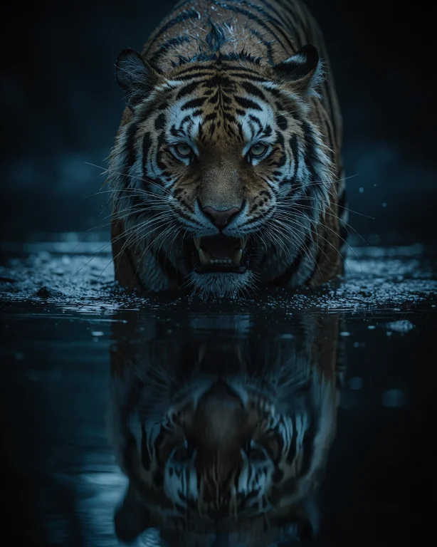 Zidiusart, A Stunning Cinematic Dark Fantasy Scene Close-up...