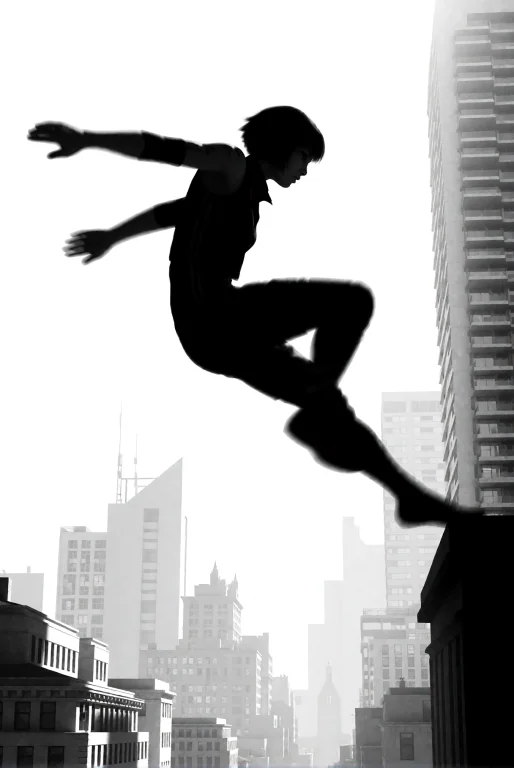 Artistic Minimalist Silhouette Of Faith Connors From Mirrors...