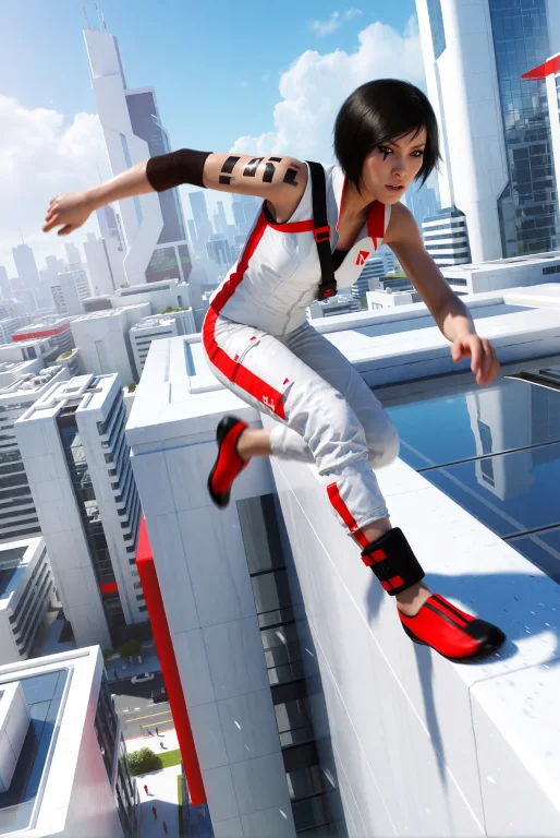 Faith Connors From Mirrors Edge, Athletic Young Woman With S...