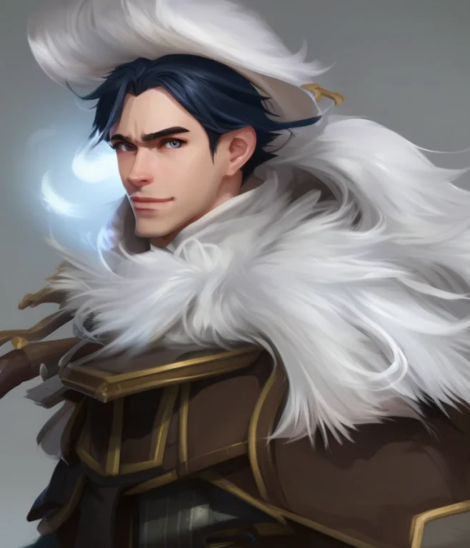 Charhelper, Anime Style Digital Painting, Close-up Male Char...