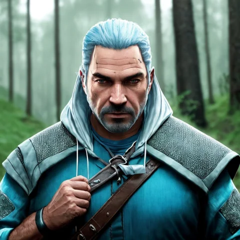 Witcher From Witcher Wild Huntcj From Gta Sa 15, Full Body,... — Stable Diffusion AI Prompt: [witcher from witcher wild hunt:CJ from GTA SA: 15], full body, close up, lookin...