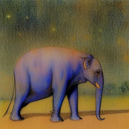 Dreamy-painting Elephant