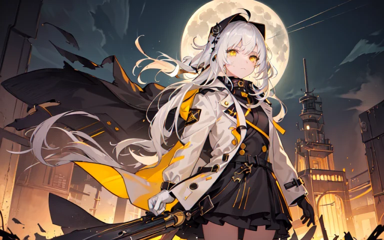 Best Quality, Masterpiece, 1girl, Trench Coat, Expression Fa...