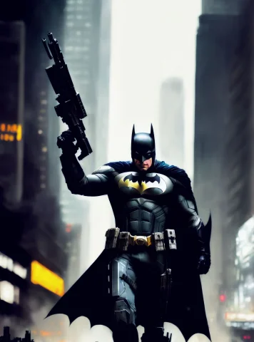 Modelshoot Style, Extremely Detailed 8k Wallpaper, Batman We... — Stable Diffusion AI Prompt: modelshoot style, (extremely detailed 8k wallpaper), Batman wearing metal gear a...