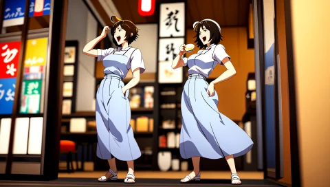 Anime, Vibrant Colors1, Pretty Woman1 Screaming, Full Shot B... — Stable Diffusion AI Prompt: Anime, (vibrant Colors:1), (Pretty Woman:1) Screaming, full shot body photo of t...