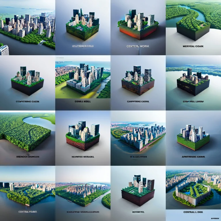 Central Park, Microworld Render Style