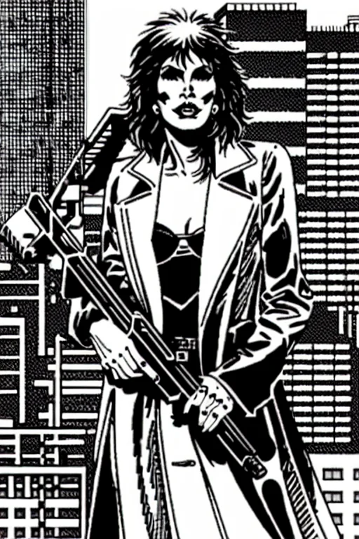 Theoldshadowrunstyles1.0 Amanda Lear, Gun, City ,