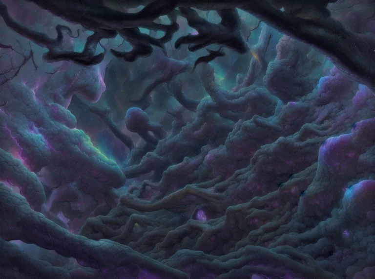 Landscape View, Nebula Night Time Sky, Flonixapterus, Flonix...