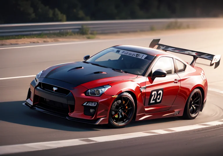 Top Quality, 1car, Gt-r, Racing, On Highway, At Midnight