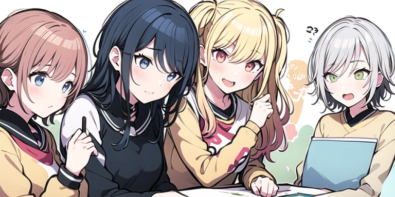 Loraleoneednenetohu0.77, 4girls, And Illustration, 4girls, P...