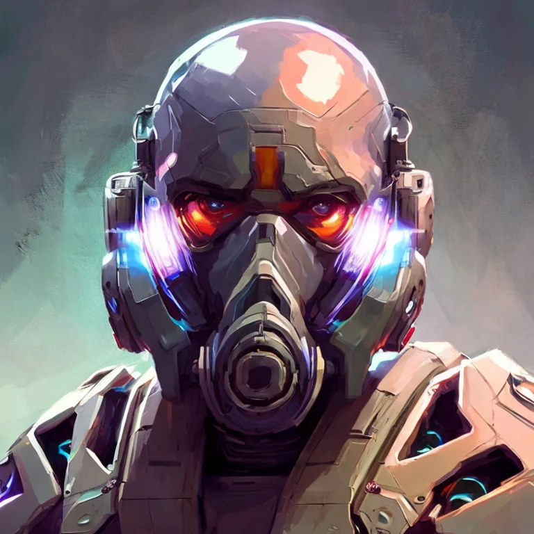 A Portrait, Studio Portrait, A Cyborg Future Cyberpunk Soldi...
