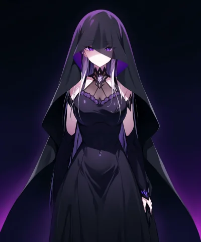 Lorasatella1, Satella, 1girl, Solo, Aura, Veil, Purpleeyes, — Stable Diffusion AI Prompt: , Satella, 1girl, solo, aura, veil, purple_eyes,