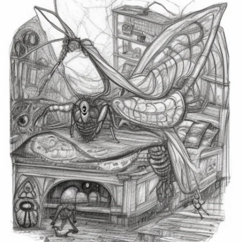 As Gregor Samsa Awoke One Morning From Uneasy Dreams He Foun... — Stable Diffusion AI Prompt: As Gregor Samsa awoke one morning from uneasy dreams he found himself transforme...