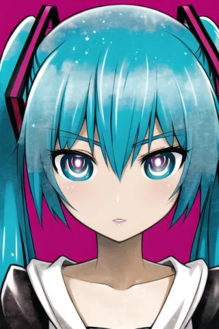 Best Quality, Masterpiece, Hukestyle, Hatsune Miku, 1girl, S... — Stable Diffusion AI Prompt: best quality, masterpiece, hukestyle, hatsune miku, 1girl, solo, blue hair, whit...