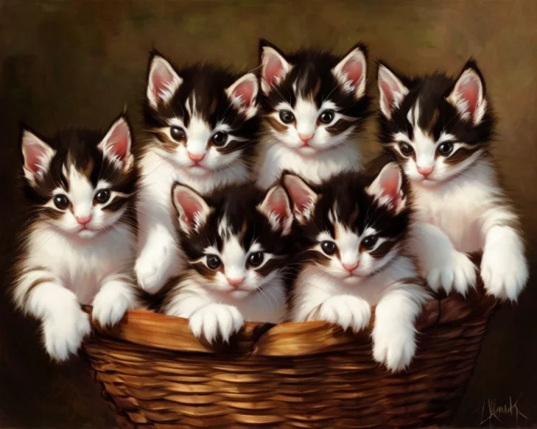 Adorable Litter Of Frolicking1.4 Kittens By Laxpeintv2, Soft...