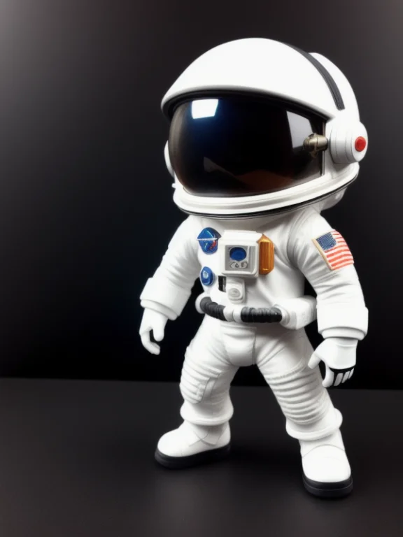 Astronaut White Suit Closed Helmet, Funko Pop, Black Space B...